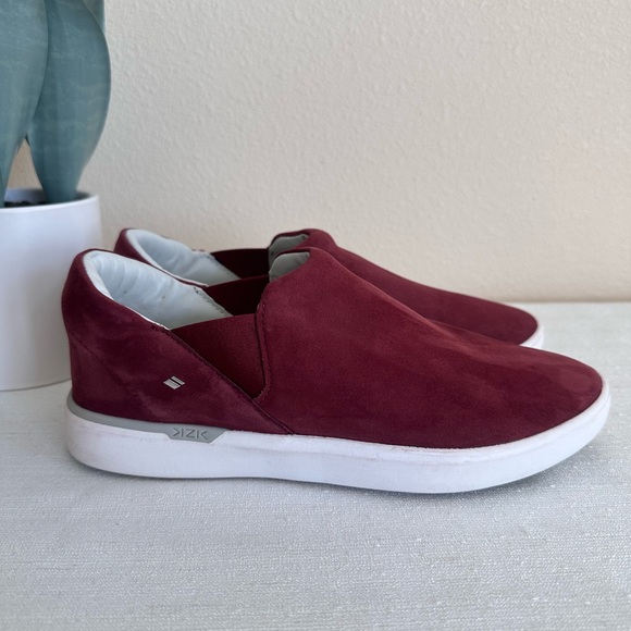 Kizik Paris Maroon Suede Slip On Sneakers Women’s 7 - Picture 5 of 14